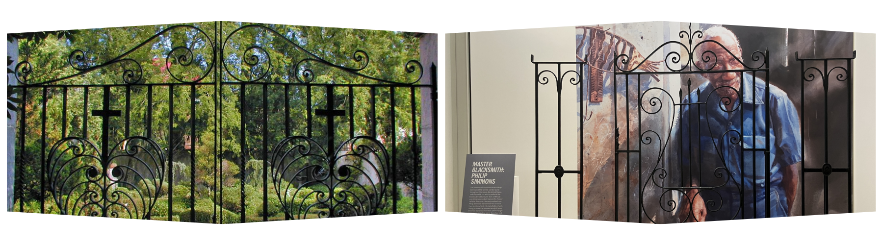 Photos of Philip Simmons and his iron work